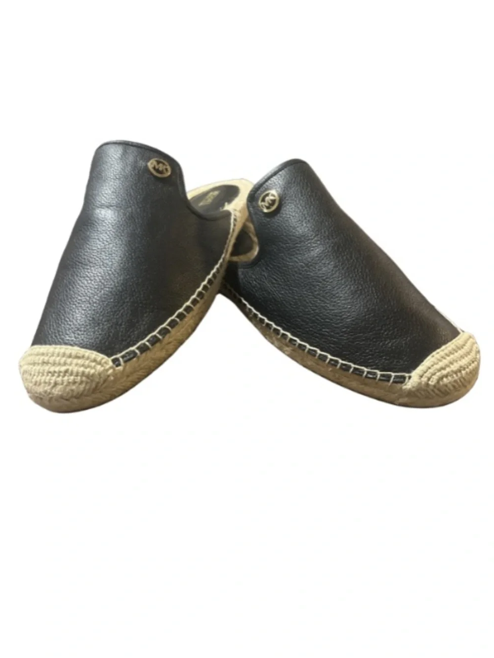 Michael Kors Hastings Espadrille Leather Mules Size 10M– Excellent Condition